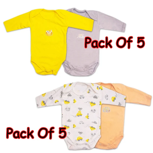 Legless Baby Body Suits Full Sleeve (Pack Of 5)